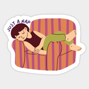 most likely to take a nap Sticker Sticker